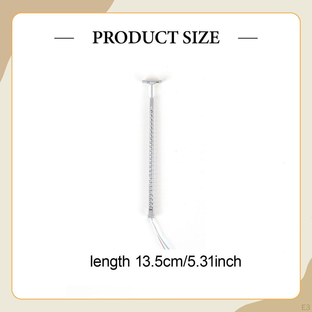 5 LED Streetlights in 1:87 Scale for Micro Landscapes, DIY Model Railway Street Lighting