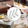 6/12/24Pcs din oțel inoxidabil față de masă clip anti-alunecare rezistente interior exterior nuntă petrecere picnic camping masă capac suport triunghi fixare clemă