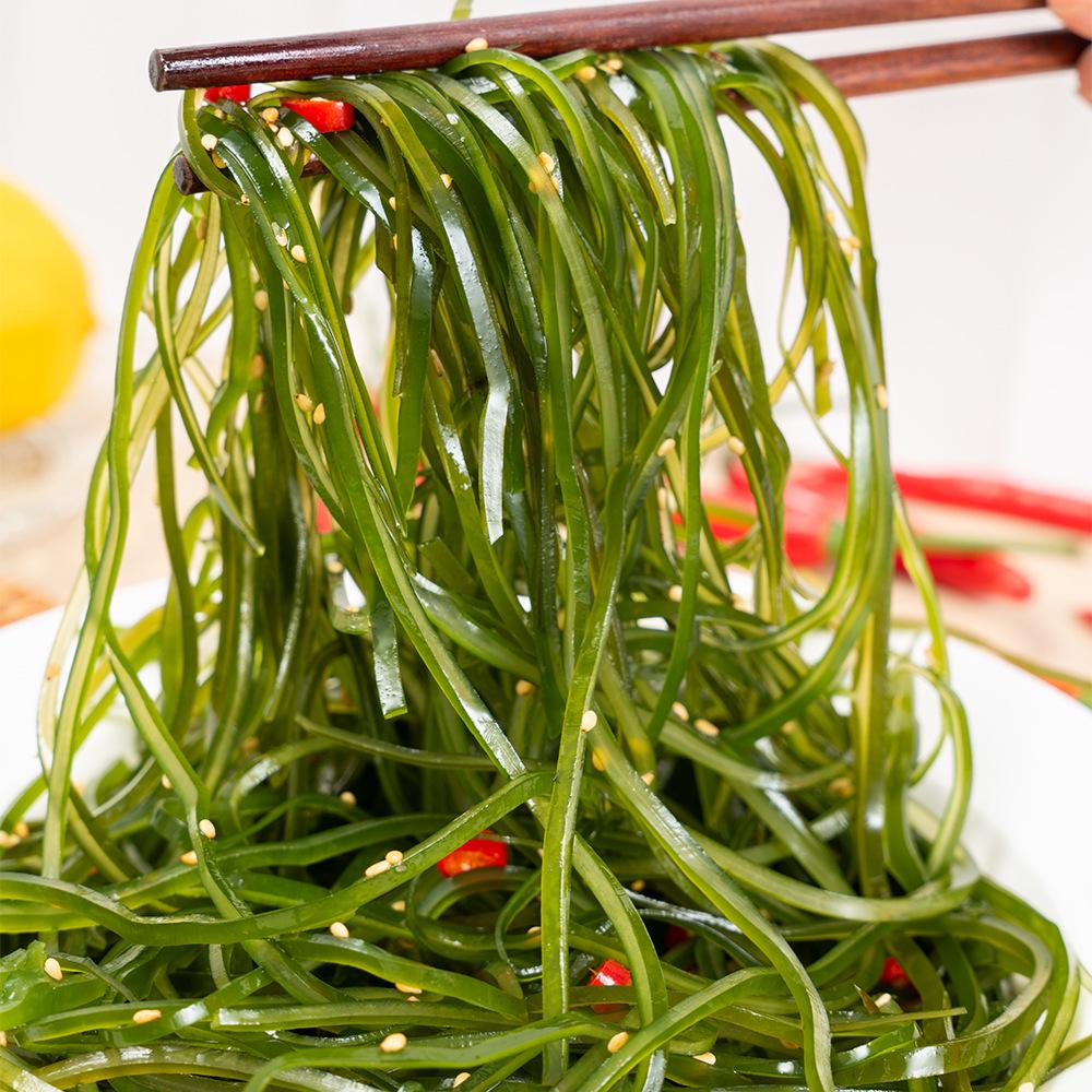 Dalian Bamboo Island Compressed Kelp Shreds 16g Family Pack - Lightly Dried for Cold Salad.