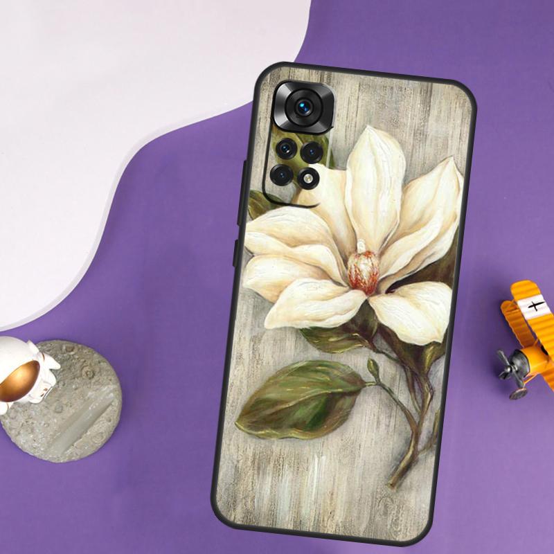 3D Flower Relief Case For Xiaomi Redmi Note 13 Pro 14 12 9 10 11 Pro 10S 11S 12S Redmi 10C 13C 14C 12C Cover