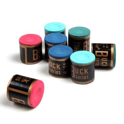 2PCS/Set No-slip Billiard Chalks Pool Cue Stick Chalk Snooker Easy Powder Billiard Chalk Pool Accessories Blue Green Red