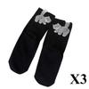 3 Pairs Women's Cat Socks 3D Cat Socks Quirky Socks Spring Autumn and Winter Socks Lot