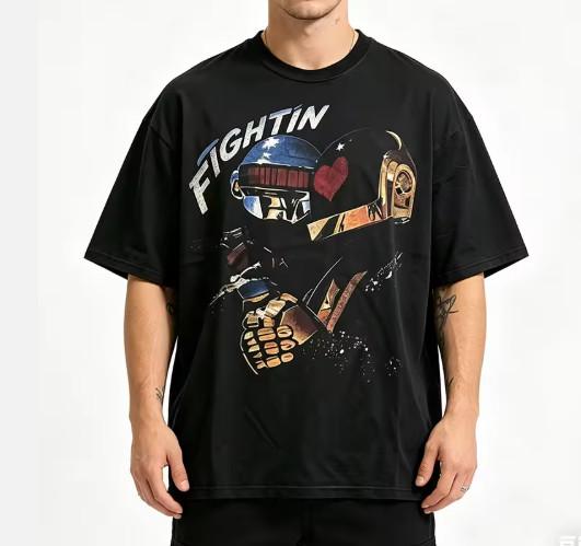 Retro Electronic Music Robot T- Vintage Cyberpunk Synthwave Graphic Tee Unisex T-Shirt XXL
