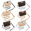 Small Square Crossbody Pvc Bag With Card And Coin Compartments