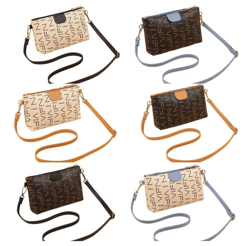 Small Square Crossbody Pvc Bag With Card And Coin Compartments