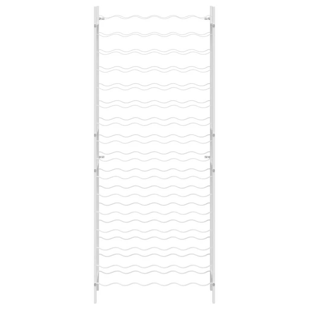 Vidaxl Stojak Na 96 Butelek Wina, Biały, Metalowy