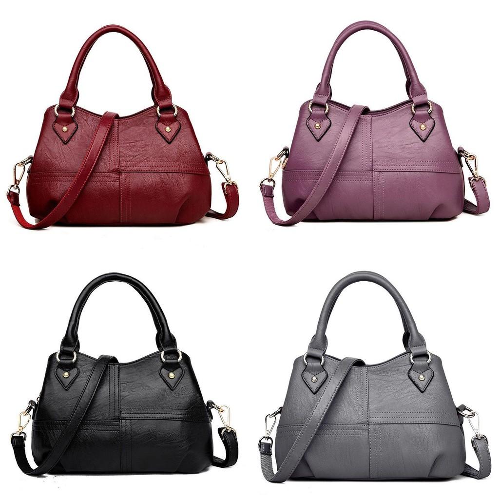 Fashionable Womens Shoulder Bag Soft Pu Leather Casual Tote Bag In Elegant Colors