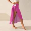 Women's Fashion Casual Solid Colour Slit Ruffle High Waist Fluttering Shorts Skirt