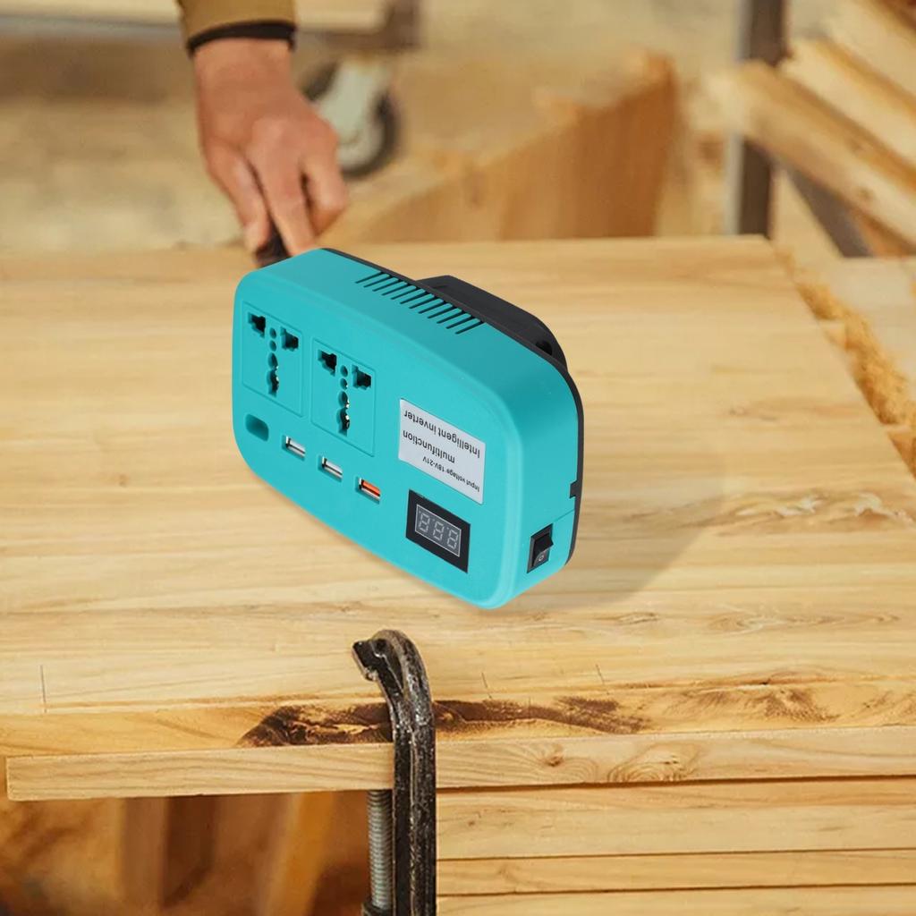 1821V Inversor Conversor de Bateria Inteligente para Dispositivos de 21V a 220V