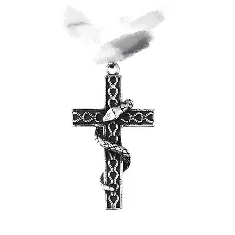 Abalorios de Cruz de Aleación y Accesorios para Llaveros para Joyería DIY