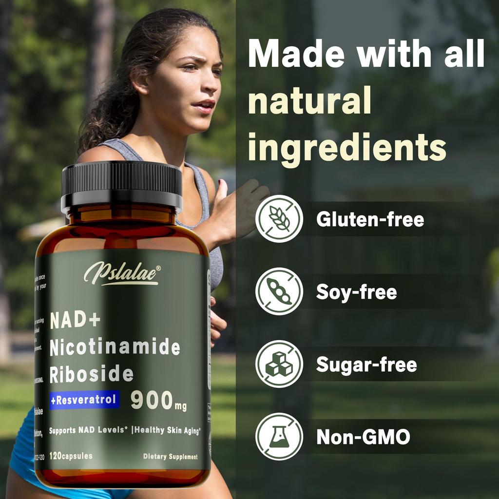 Liposomales NAD+Resveratrol - Hochreines NAD-Supplement mit Anti-Aging-, Energie-steigernden und Fokus-verbessernden Wirkungen