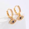 Evil Eyes Pendant Hoop Earring for Women New Fashion Huggies Party Jewelry Gifts Wholesale