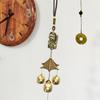 1 PC Lucky Wind Chimes Feng Shui Hanging Wind Chimes for Garden Good Luck Chinese Wind Bells with Coin Matel Bells Butterfly Cat