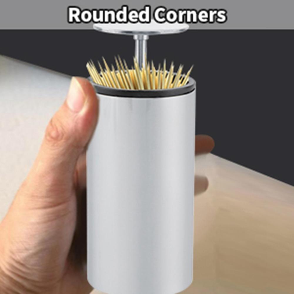 

Press System Toothpick Holder Automatic System Toothpick Box Toothpick Container Home Use