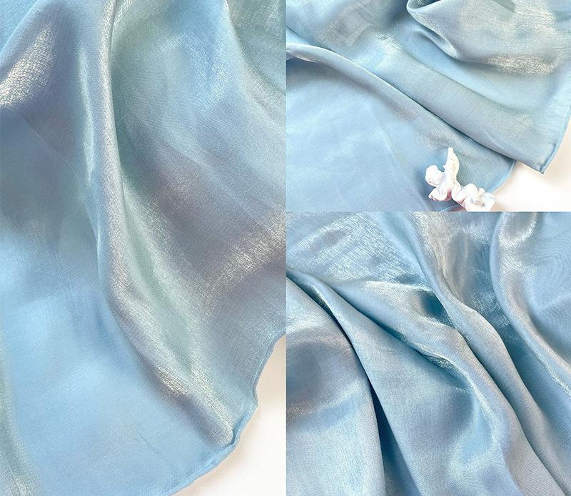 Seide Leinen Mischgewebe Damenkleid Maßgeschneidert Seide Leinen Mode Stoff