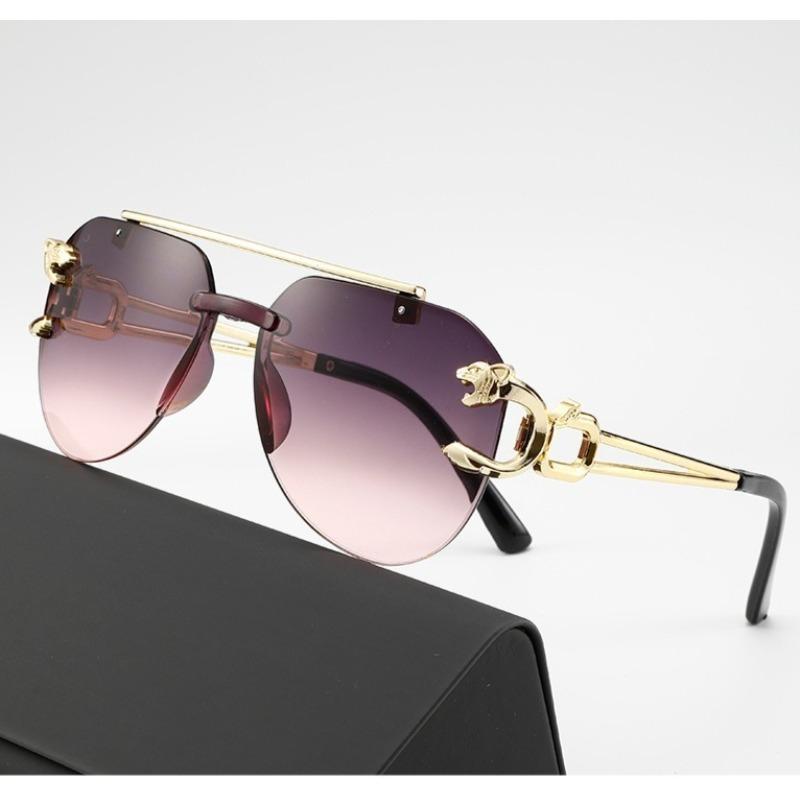 Gradient Punk Sunglasses UV400 Frameless Eyewear Vintage Sun Glasses for Women Men