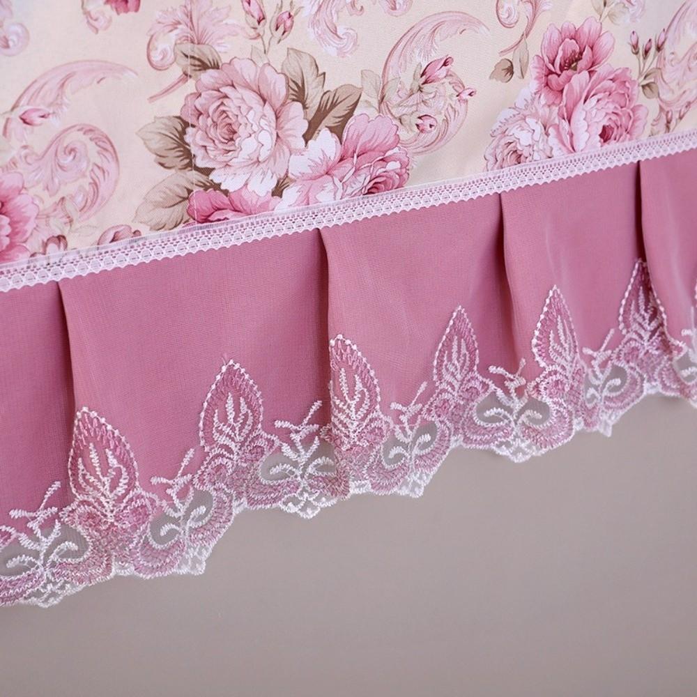 70x170cm Refrigerator Dust Cover with Storage Pocket Washable Protective Cover Art Cloth Flower Pattern Microwave Oven Cover