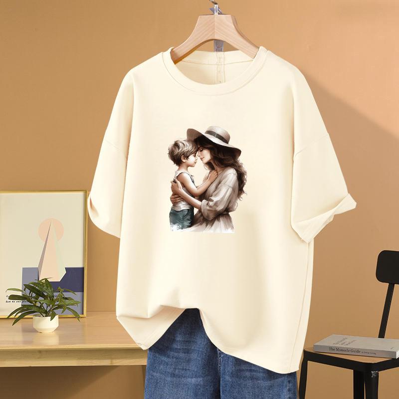 Iron On Heat Transfers Mom Boy Decal Diy Hoodies Heat Press Appliqued Parches Ropa Clothes Stickers T-Shirt Patch