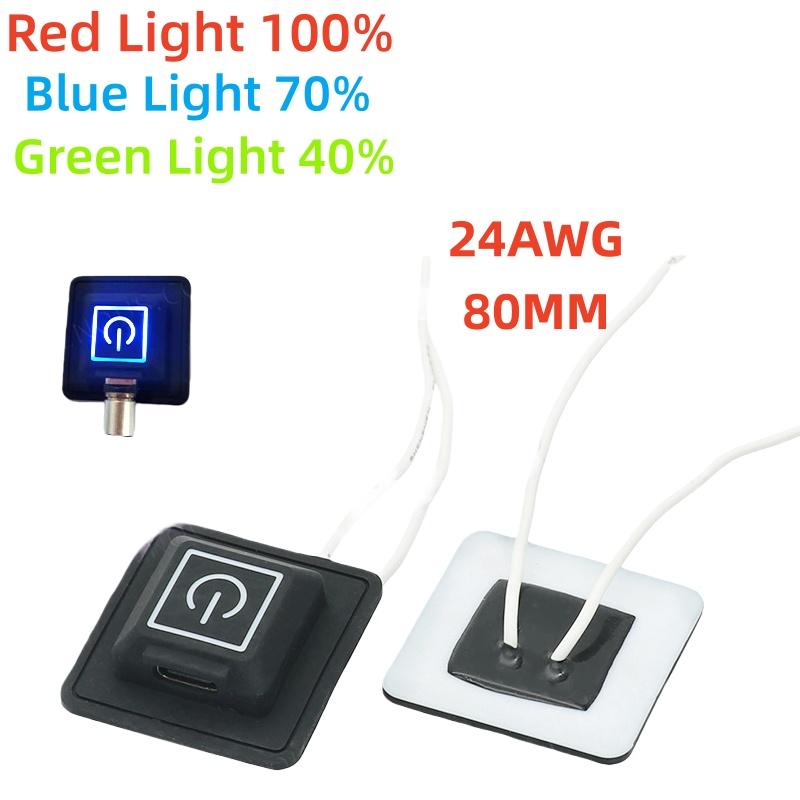 1Pcs 3 Speed Button Switch Heated Vest Pants Electirc Heating Waistband Diy Temperature Controller Universal Button Switch
