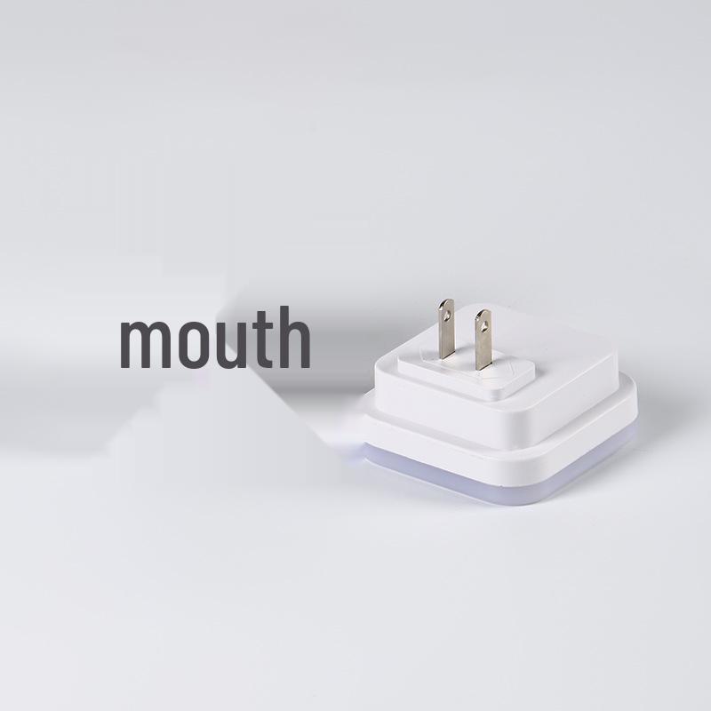 Smart LED Night Light with Dual Standard Socket and Energy-Saving Sensor