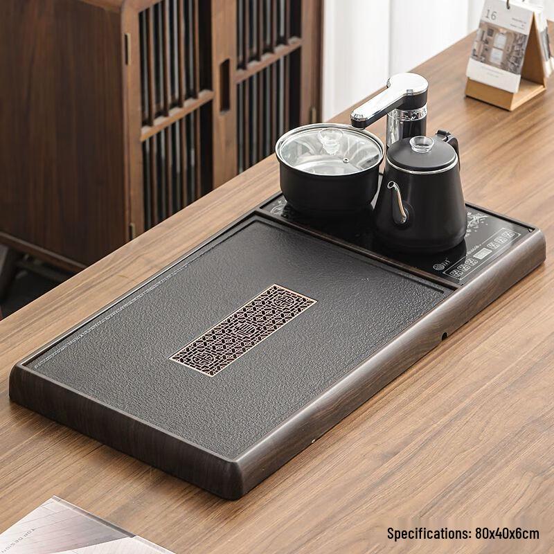 

Qianyu Ru Kiln Kung Fu Tea Set with Automatic Water Kettle and Stone Tray