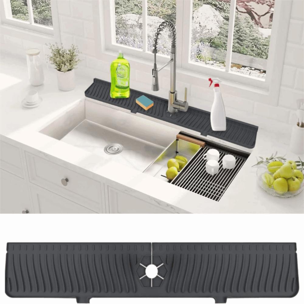 Anti-Splash Kitchen Silicone Faucet Mat Foldable Faucet Drain Pad Sink Faucet Mat  Washbasin