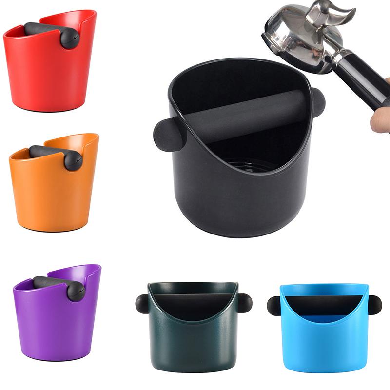 Coffee Machine Knock Box StorageResidue Bucket Grind Waste Bin With Rubber Bar Coffee Machine Knock Box StorageResidue Bucket Grind Waste Bin With Rubber Bar