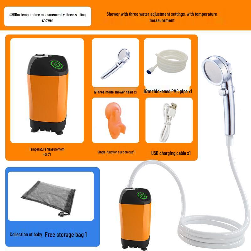 Portable Electric Shower for Outdoor Bathing, Construction Sites, Dormitories, and Rural Homes.