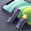 USB C 4.0 40Gbps 90 Degree Adapter 100W Fast Charging Type C to Type C Converter for Car Phone Laptop Use
