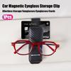 Car Sunglasses Clip Magnetic Leather Sun Visor Dual Card Clip For Mercedes Benz AMG W205 W204 W206 W213 W212 W211 W222 W221 W177