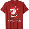 I Believe Dabbing Santa Claus Christmas T-Shirt
