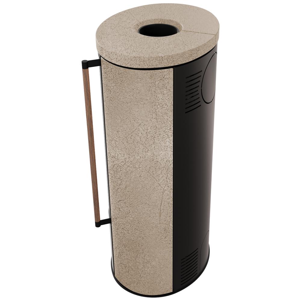 KRATKI ERIK Ø150 5.5 kW GOLD SATIN Ceramic Stove Jatoba Handle Ceramic Lid