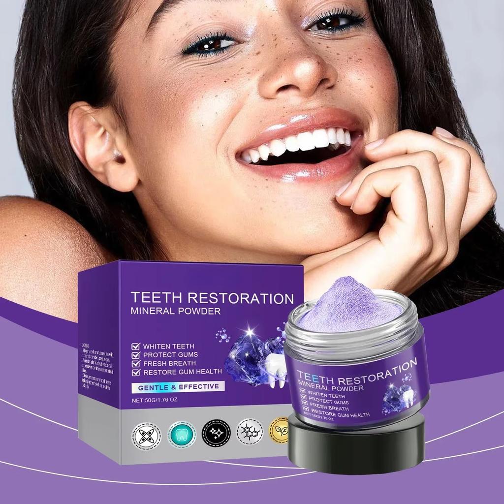 Minerální prášek pro obnovu zubů