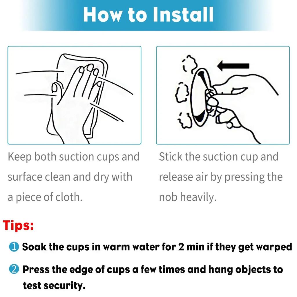 10Pcs 20/30/40mm PVC Mushroom Head Sucker Transparent Fish Tank Glass Sucker Perforated Clear Suction Cup For Home Decor Mirrors