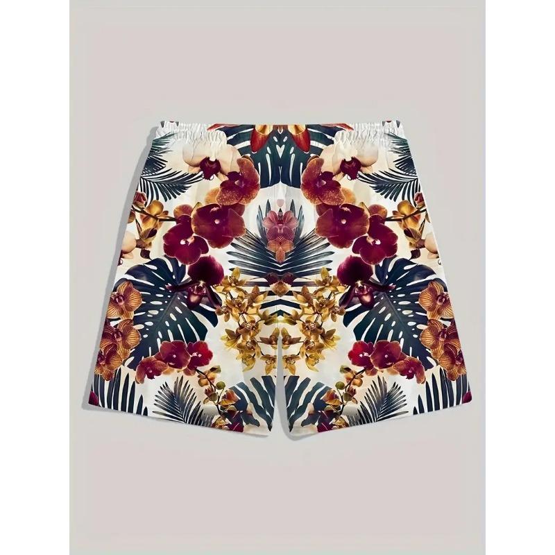Men's Beach Pants Red Dragon 3D Printed Men's Shorts Summer Casual Breathable Shorts Men's Clothing Bermuda Men's Shorts