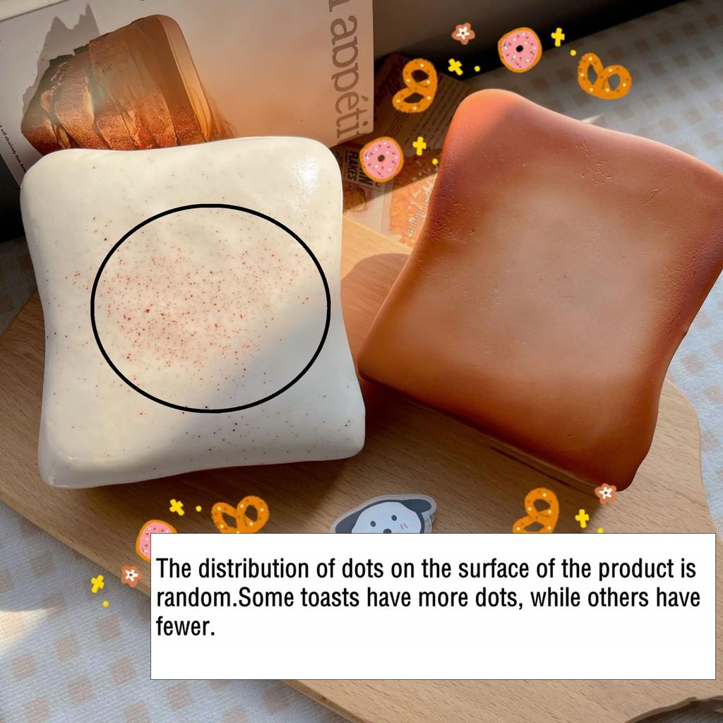 Squishy Simulated Toast Bread Stress Relief Toy Slow Rising Dough Sensory Fidget Toy For Anxiety Adhd Ideal For Kids