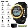 Sanda Multifunction Teen Sports Watch: Calorie Counter, Single Display, Pedometer, Waterproof.