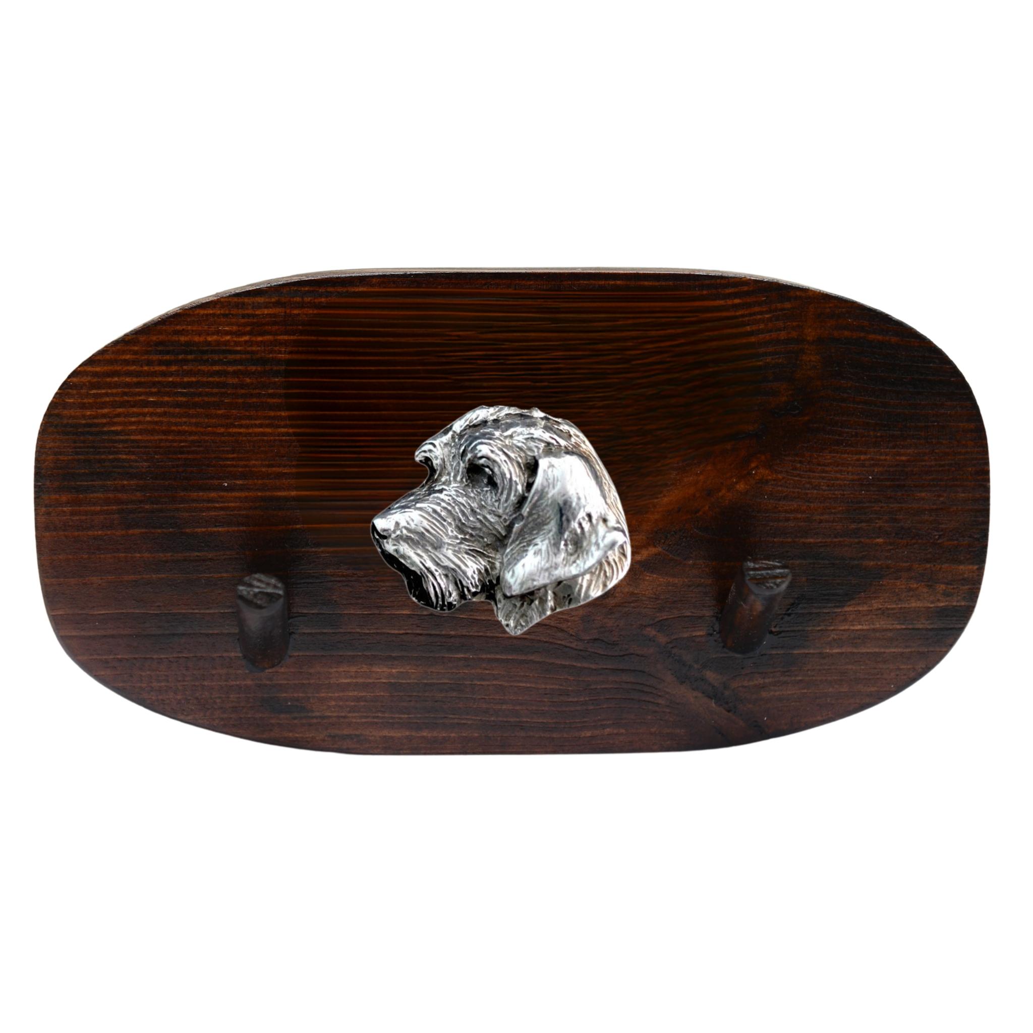 

Dachshund Wire-haired, Wiener dog, Badger dog - accessory rack, dog medal rack, key hooks by Art-Dog коричневий