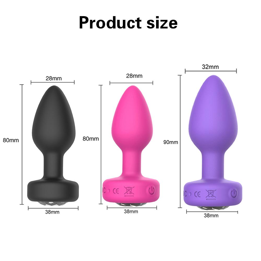 Anal Plug Vibrator for Men Butt Plug Portable Massager Wireless Remote Control Dildo Vibration Sex Toys for Male Adult Toys