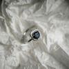 Серебряное кольцо с натуральным сапфиром 1.836ct, фианитами, вес изделия 3,07 гр (2178729)