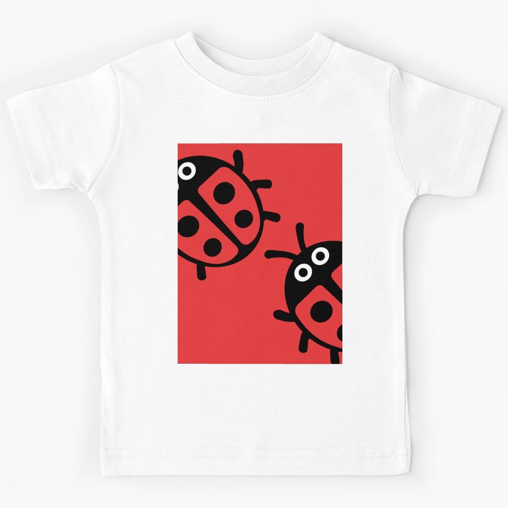 Cute Kids Ladybirds - Coccinellidae Beetle - Red And Black Ladybugs - Sweet Kids Gifts Kids T-Shirt 120