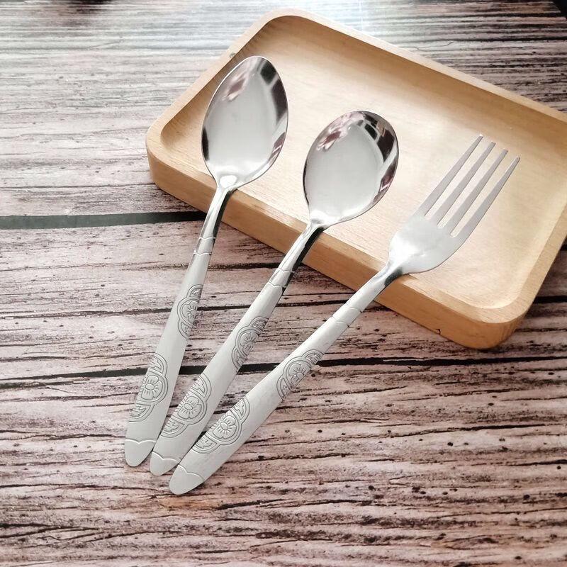 Verdickte Edelstahl-Spitzlöffel (10er-Pack)