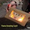 Flame Greeting Card: Handmade Match and Fire-Burning Postcard with High-End Envelope