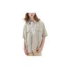 U Series SS23 Solid Color Pocket Loose Short Sleeve Shirt Unisex Shirts Light-Beige 455978-30