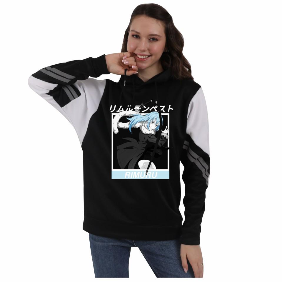 Reincarnated as a Slime Hoodie - Unisex Autumn/Winter Fleece Color Block Design