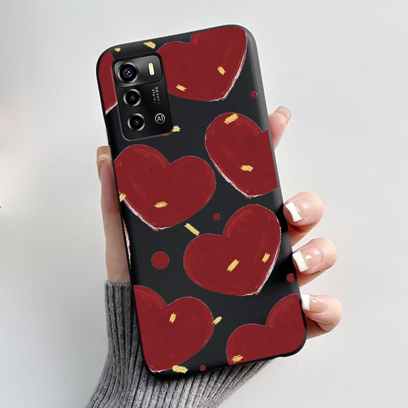 Pouzdro Pro ZTE Blade A72 4G V40 Vita Kryt na telefon Plášť Estetické Roztomilá Kočka Astronaut Móda Matně Černé Ochranné Měkké TPU Kryt