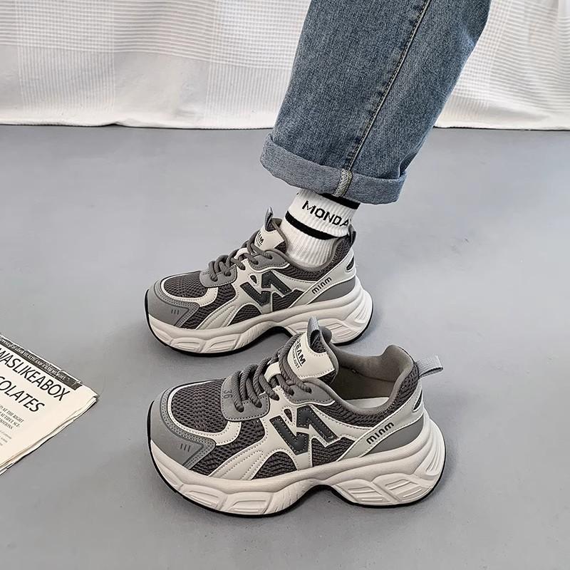 Retro Dad Shoes Women's Spring 2025 New High-end Thick-soled Versatile Feet Small and Light Casual Sports Shoes