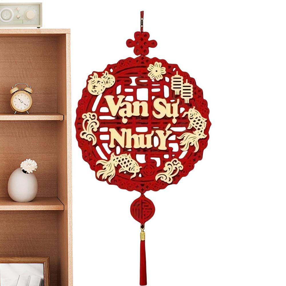 Vietnamese New Year Ornaments 2026 Hangable Wall Ornaments Festival Pendants With Tassel For Home Living Room Festival Events