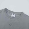 PUMA Slim-Fit Crew Neck Pullover Cropped Long Sleeve T-Shirt Women's Grey