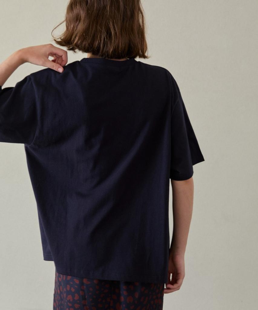 WIOE With Love Overfit Tshirt_Navy